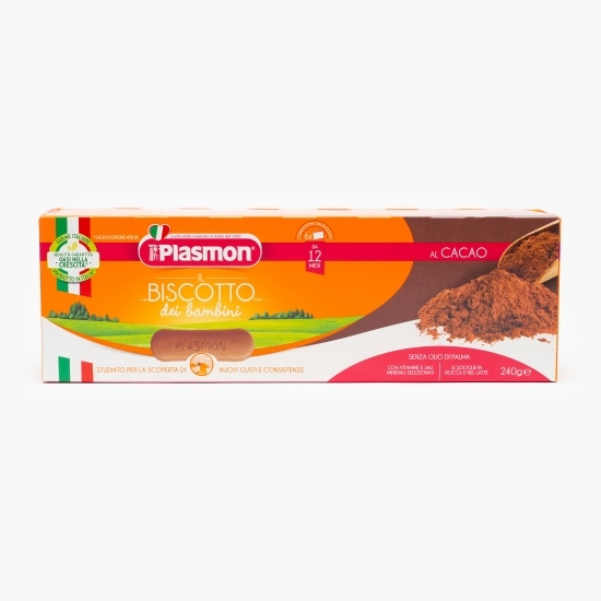 Biscuiți pentru copii, cu cacao, +12 luni, 240g
