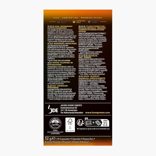 Espresso Pumpkin Spice, 10 băuturi, 52g, capsule cafea