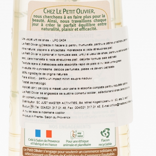 Ulei hidratant pentru corp, cu extract de shea 150ml 