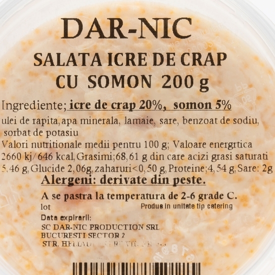 Salată de icre de crap cu somon 200g