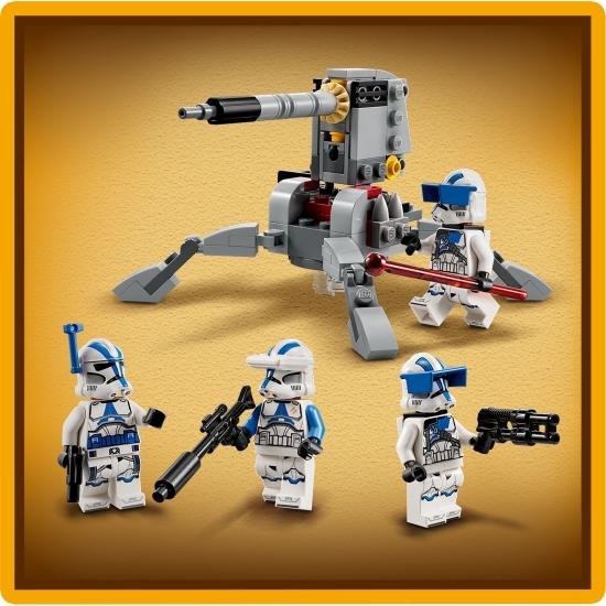Pachet de luptă Clone Troopers™ divizia 501, 75445 Star Wars, 119 piese, +6 ani