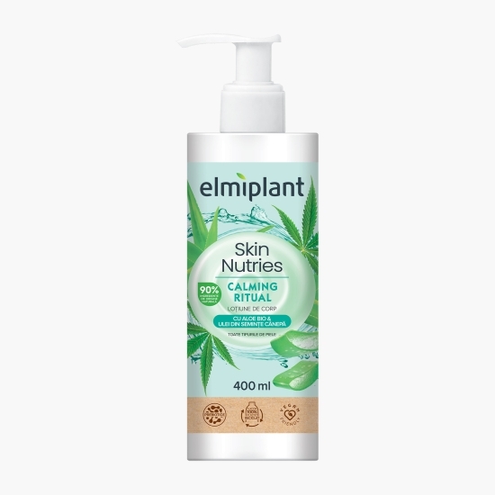 Loțiune de corp Calming Ritual cu aloe bio și ulei din semințe de cânepă 400ml