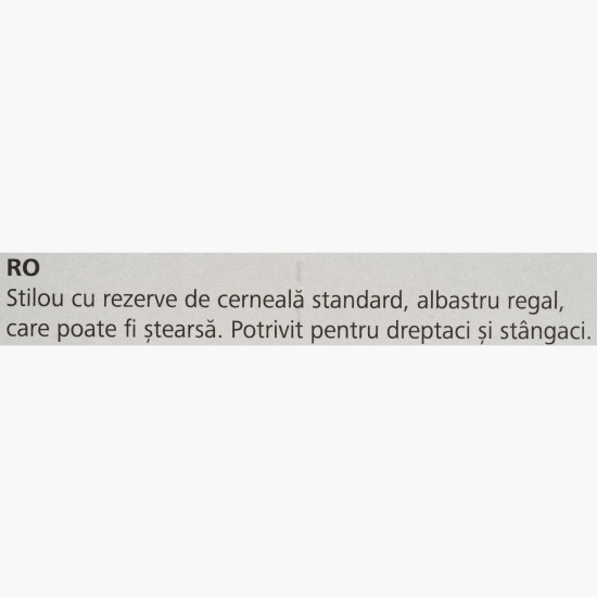 Stilou Voice alb-negru +2 rezerve cerneală