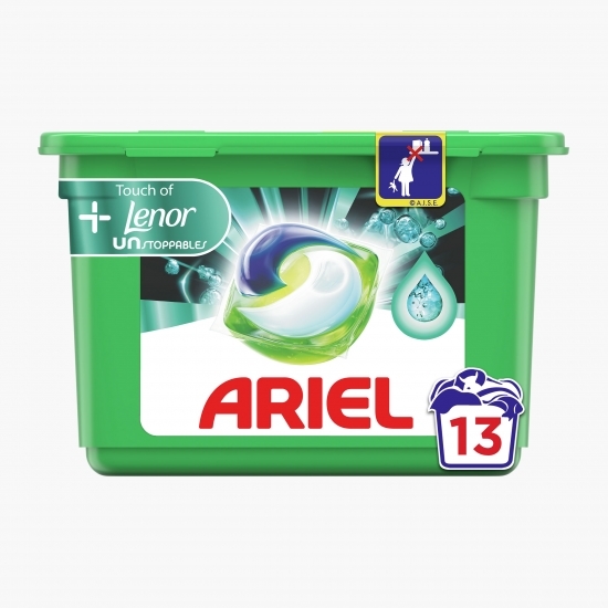 Detergent de rufe capsule All in One Pods Plus Unstoppables, 13 spălări