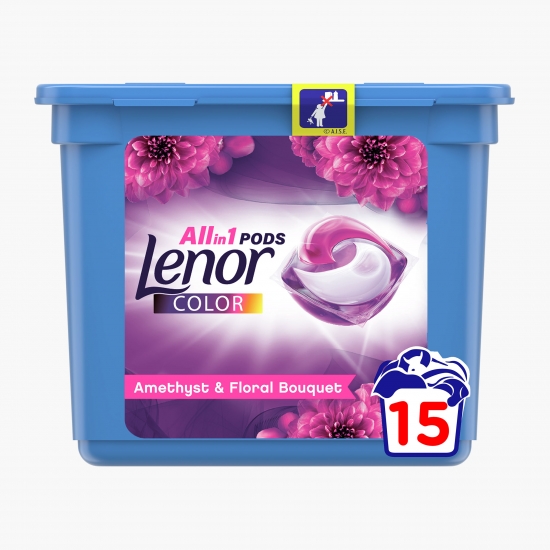 Detergent de rufe capsule All in One Pods Amethyst&Floral Bouquet, 15 spălări