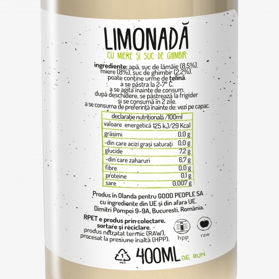 Limonadă cu ghimbir 400ml