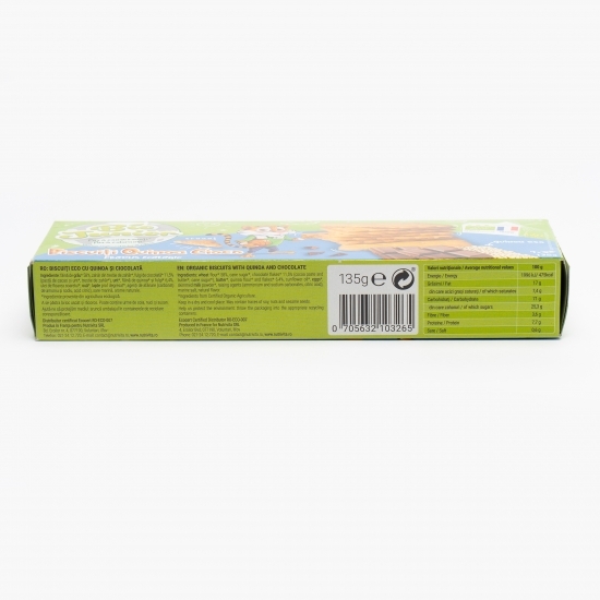 Biscuiți eco cu quinoa și ciocolată 135g