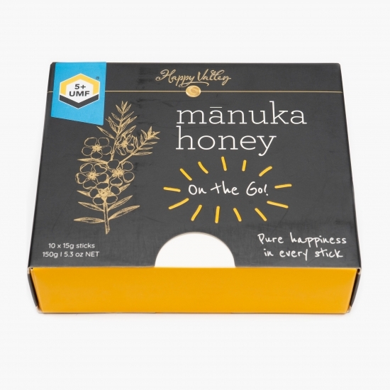 Pliculețe cu miere de manuka UMF 5+ 10x15g
