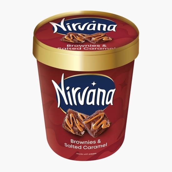 Înghețată Brownies & Salted Caramel, 0.42l