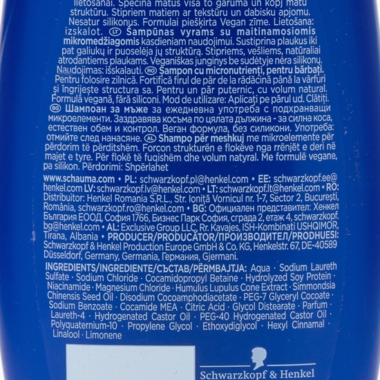Șampon pentru bărbați 0.25l