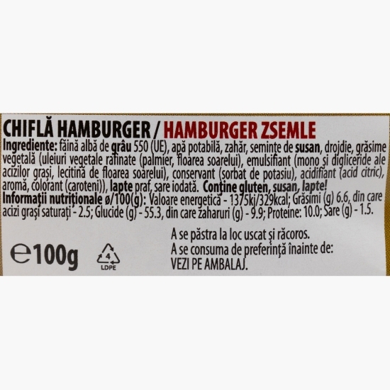 Chiflă hamburger 100g
