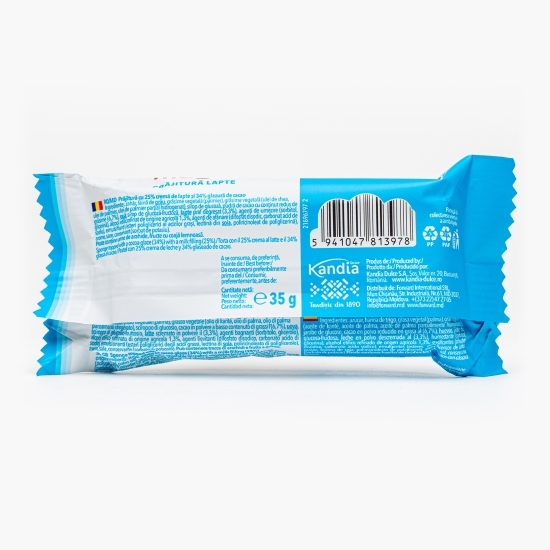 Prăjitură cu cremă de lapte și glazură de cacao 35g