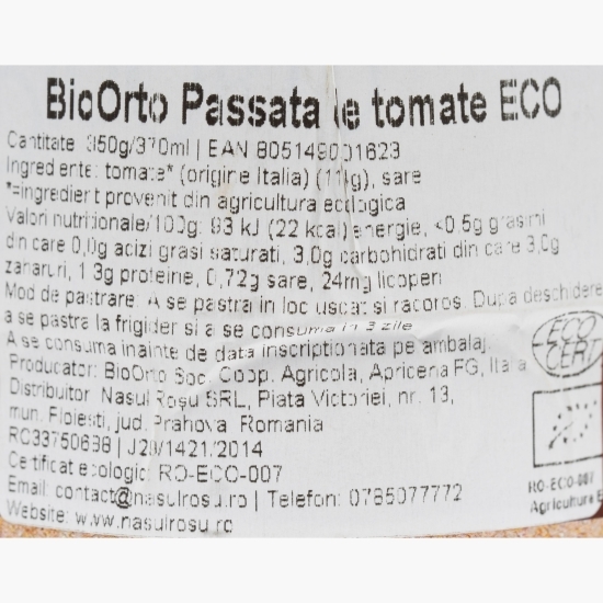 Passata de roșii eco 350g