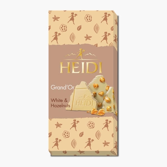 Ciocolată albă cu alune de pădure 100g