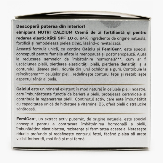 Cremă de zi fortifiere și fermitate, FPS 10, Nutricalcium, 50ml