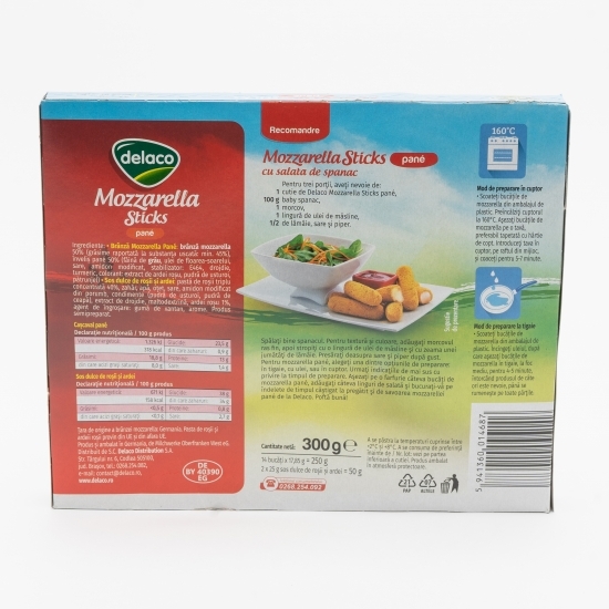 Mozzarella sticks pane 300g