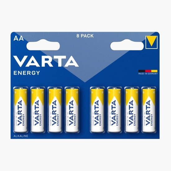 Baterii alcaline AA, 8 buc