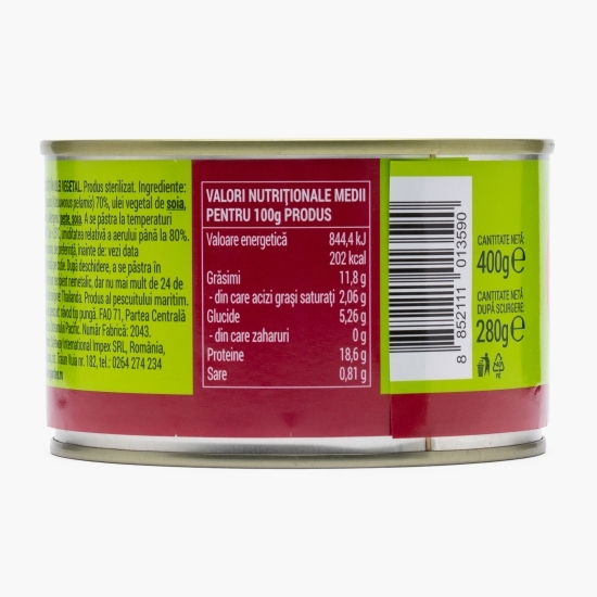 Ton bucăți în ulei vegetal 400g