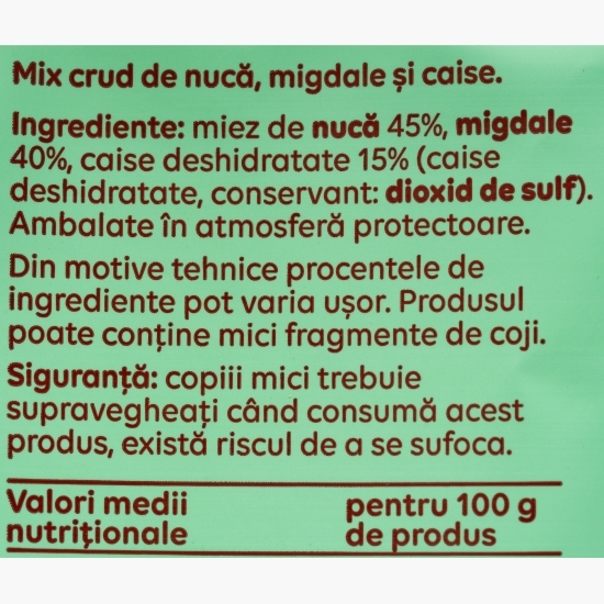 Mix Urban (miez de nucă, migdale, caise deshidratate) 150g