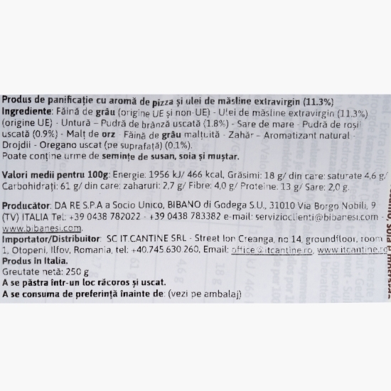 Grisine cu aromă de pizza, 250g