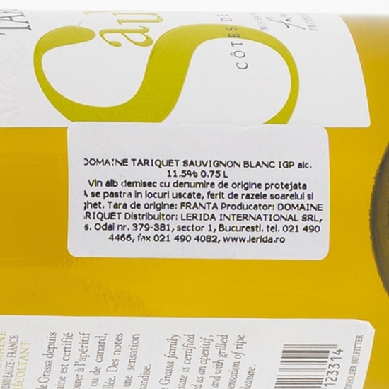 Vin alb demisec Sauvignon Blanc, 11.5%, 750ml
