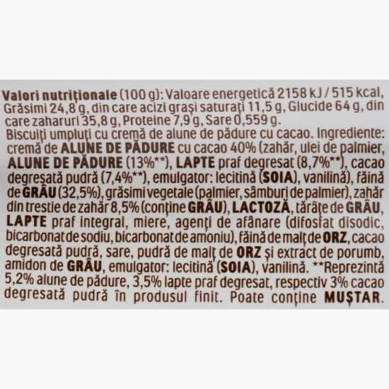 Biscuiți cu cremă de alune 41.4g