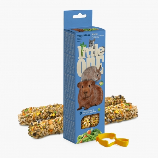 Baton pentru porcușori de Guineea, 2x60g, cu legume