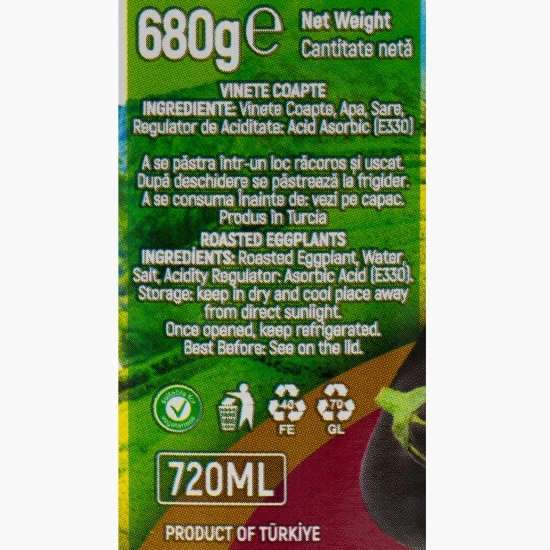 Vinete coapte, 680g