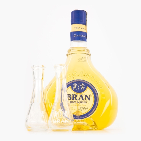 Țuică prune 40% alc. 0.7l + 2 țoiuri