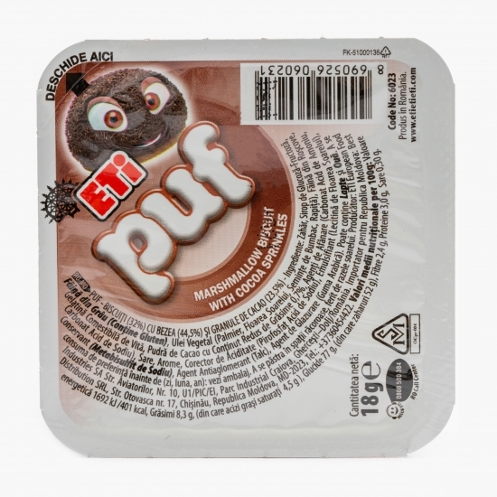 Biscuit cu bezea și granule de cacao 18g
