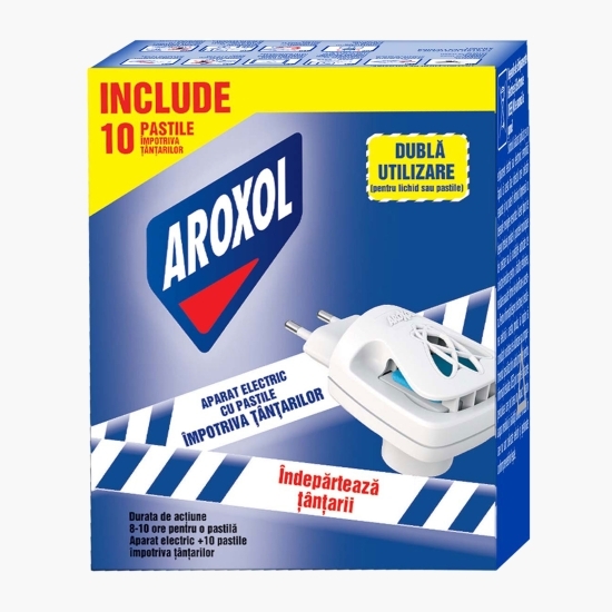 Aparat electric cu 10 pastile împotriva țânțarilor