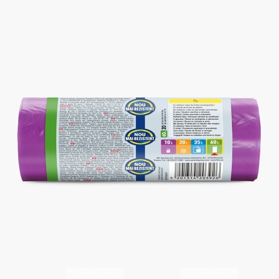 Saci menajeri cu mânere Berries Blend 60l 20 buc