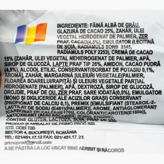 Croissant glazurat cu cremă de alune 90g