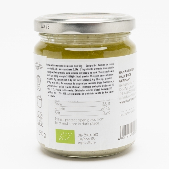 Cremă tartinabilă sărată din semințe de cânepă eco 250g