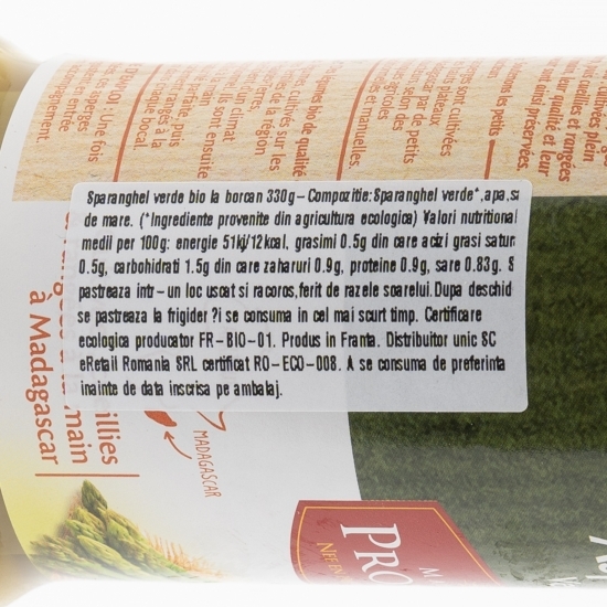 Sparanghel verde eco la borcan 330g