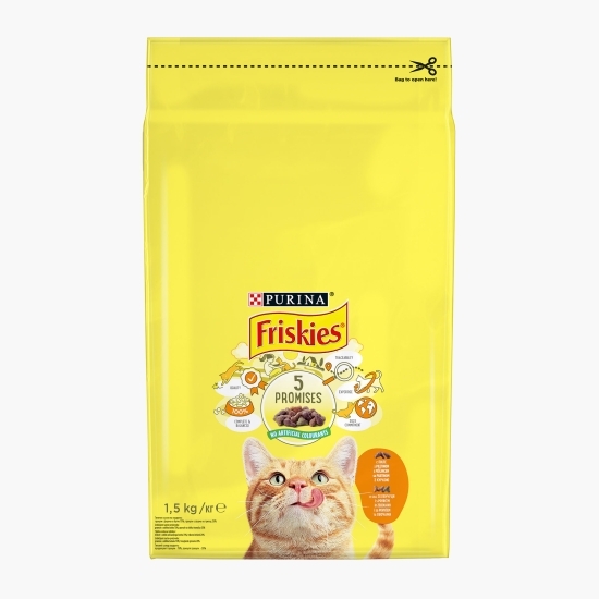 Hrană uscată pentru pisici, 1.5kg, cu pui