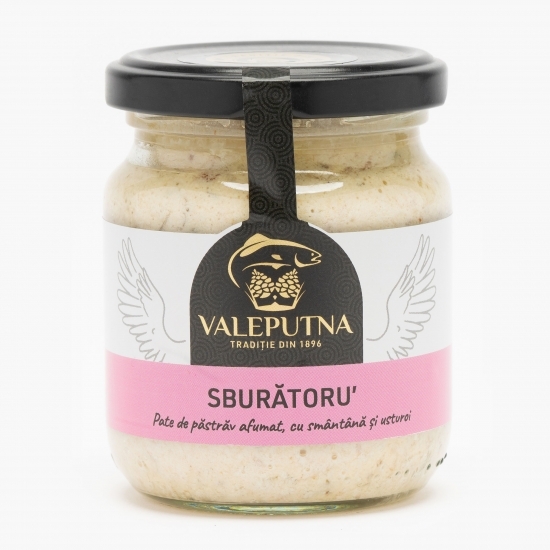 Pate din păstrăv afumat cu smântână și usturoi Sburătoru' 190g