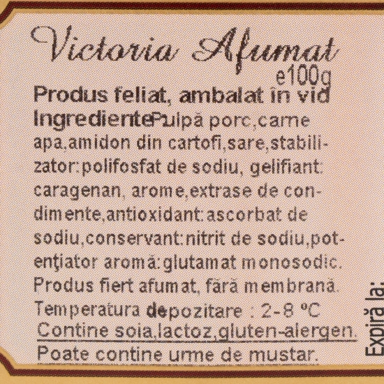 Salam Victoria afumat 100g