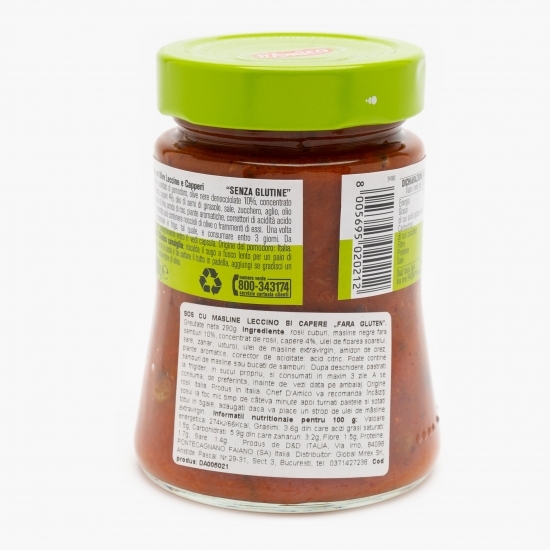 Sos cu măsline leccino și capere fără gluten 290g