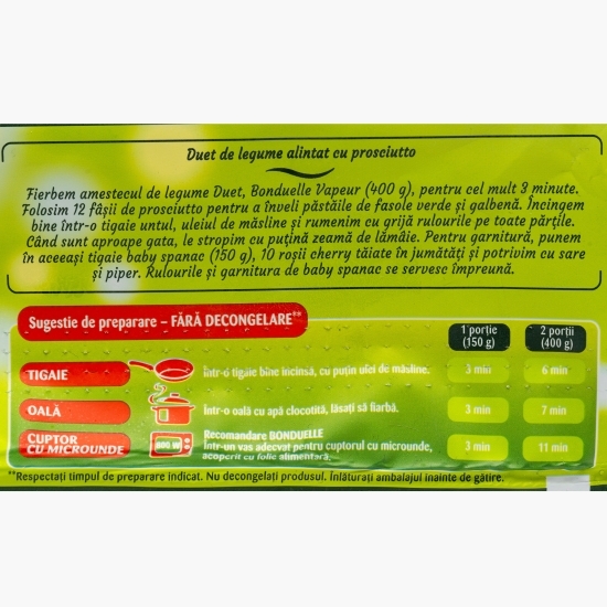 Amestec de legume duet vapeur 400g