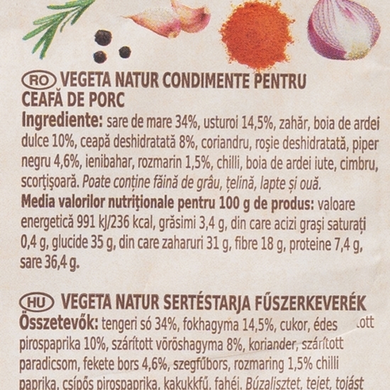 Condimente pentru ceafă de porc 20g