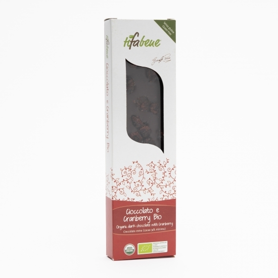 Ciocolată eco, 74% cacao, cu merișor 100g