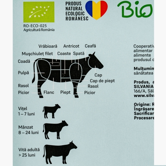 Cârnăciori grill de vită eco, 320g