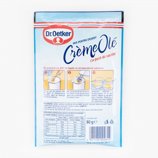 Mix pentru desert Crème Olé cu gust de vanilie 80g