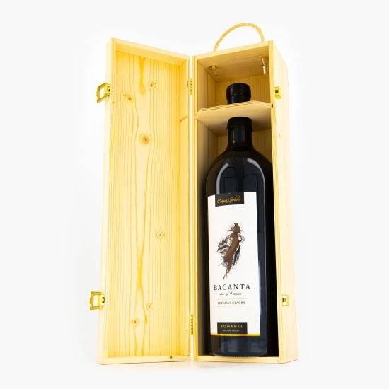Vin roșu sec Fetească Neagră, 15%, Bacanta 3l