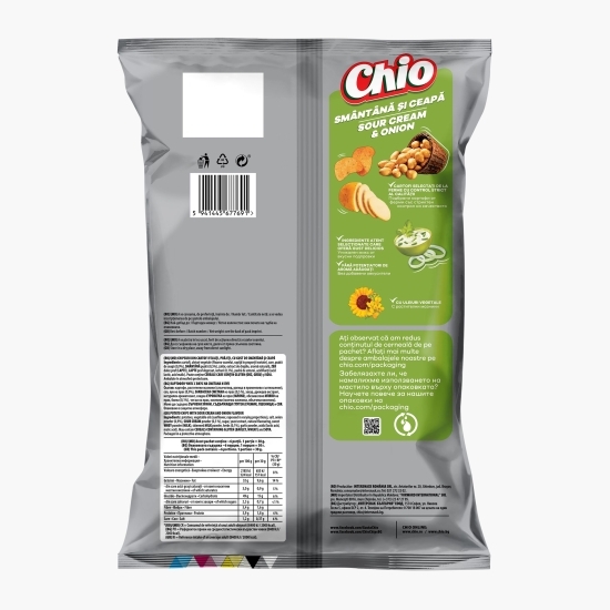 Chipsuri din cartofi cu gust de smântână și ceapă 170g