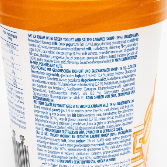 Înghețată cu aromă de iaurt cu specific grecesc și caramel sărat 320g