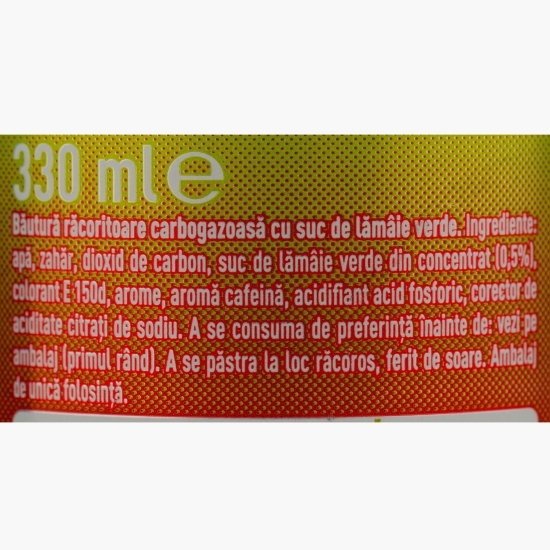 Băutură carbogazoasă lime doză 0.33l