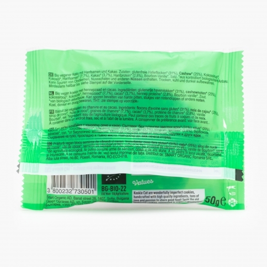 Biscuit eco cu cânepă și cacao fără gluten 50g