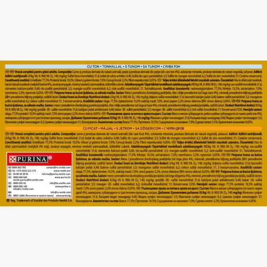  Hrană umedă pentru pisici, 4x85g, Multipack Mousse vită, ton, ficat și curcan